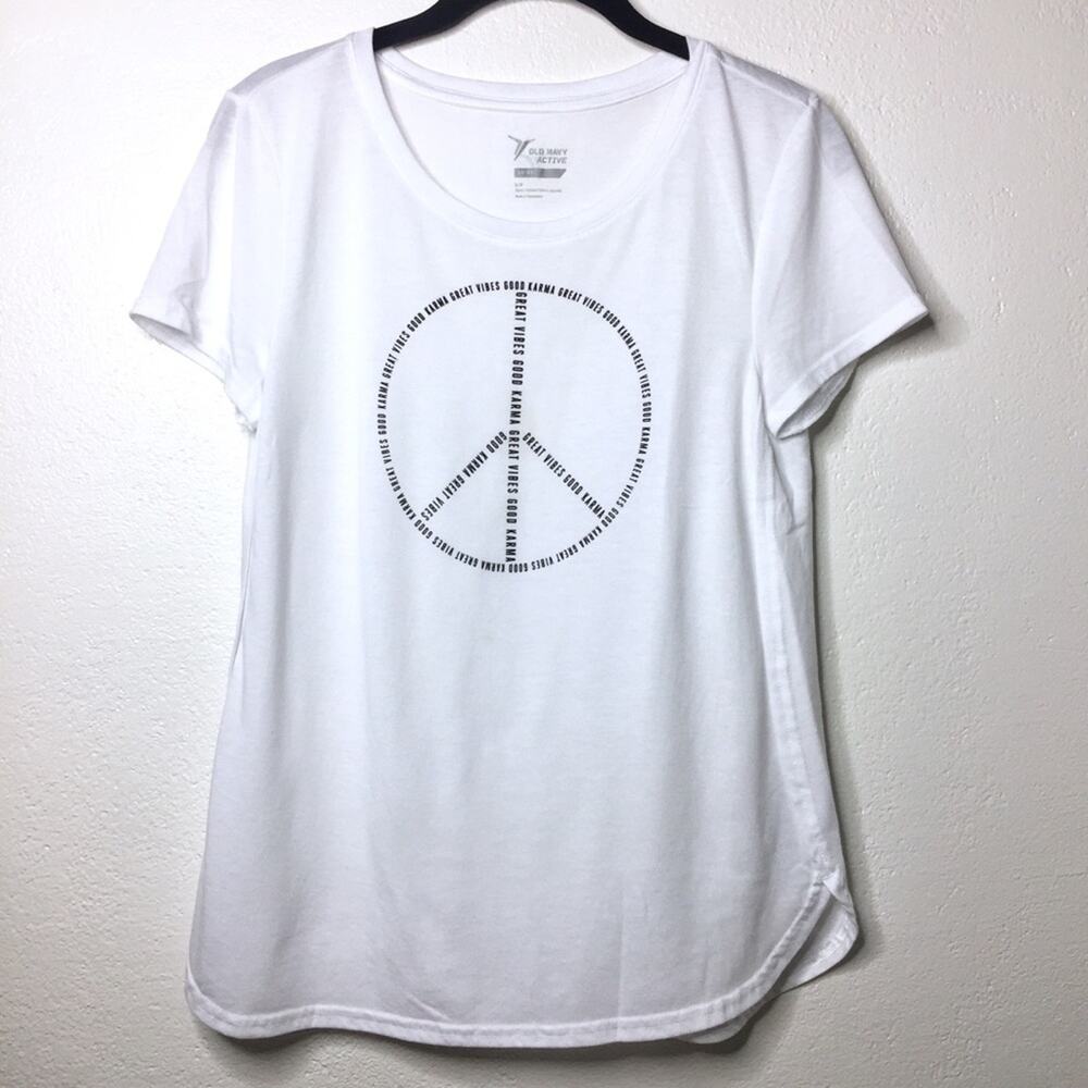 Old Navy Active Good Karma Great Vibes Tee Size Small